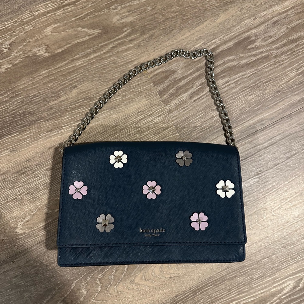 Kate Spade Cross Body Bag with Floral Detailing